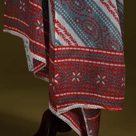 Cotton jaipur printed dupatta 24 - handcrafted