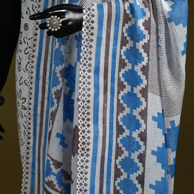 Cotton jaipur printed dupatta 25 - handcrafted