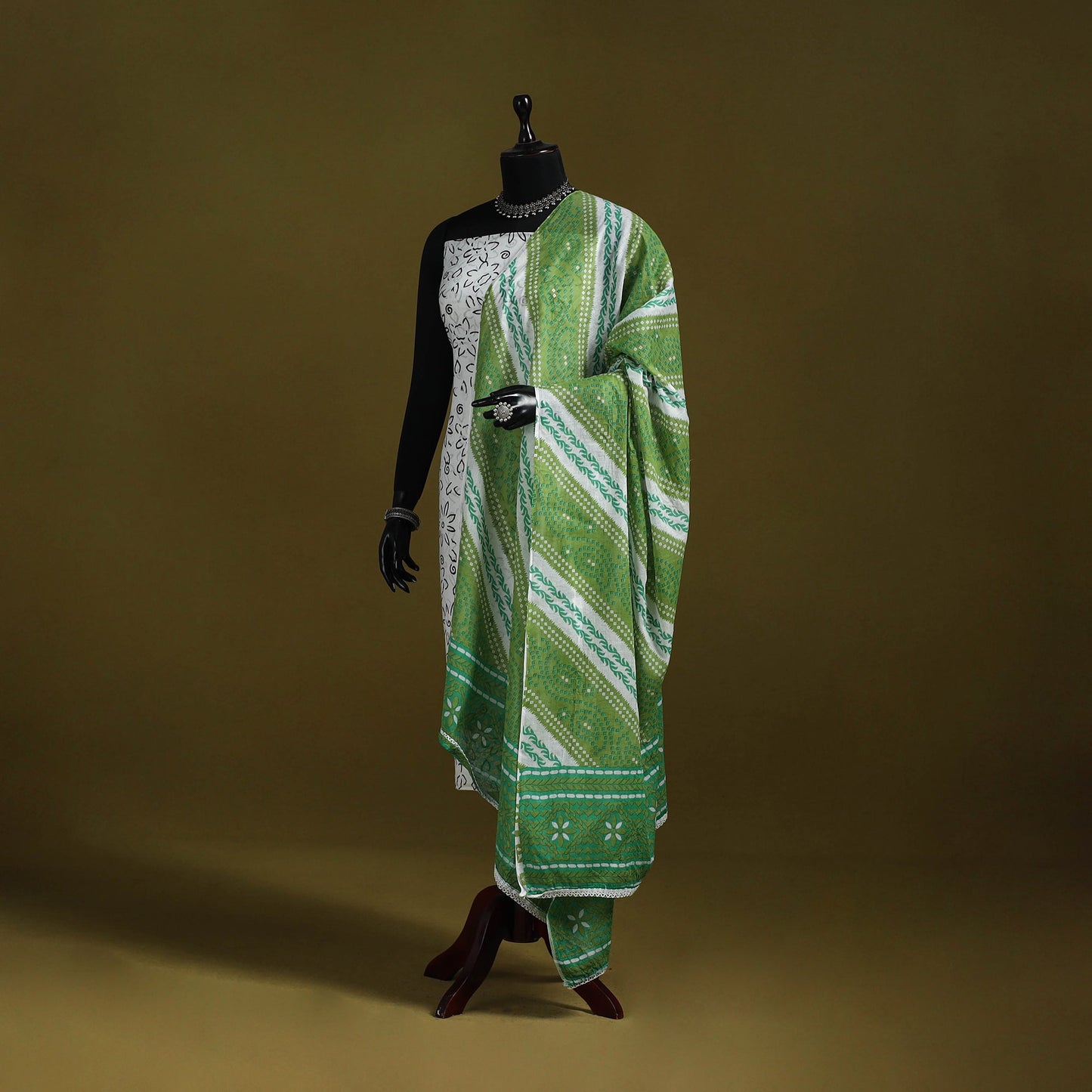 Cotton jaipur printed dupatta 26 - handcrafted