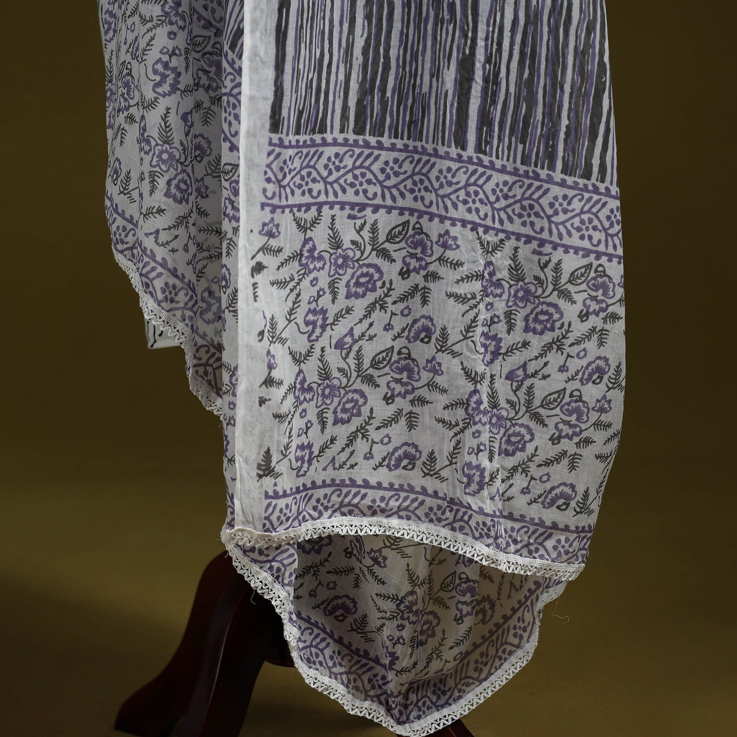 Cotton jaipur printed dupatta 27 - handcrafted