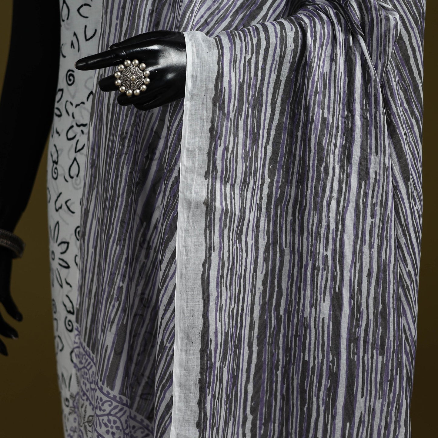 Cotton jaipur printed dupatta 27 - handcrafted