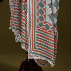 Cotton jaipur printed dupatta 28 - handcrafted