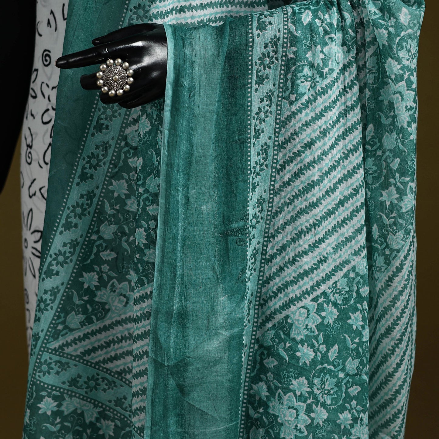 Cotton jaipur printed dupatta 29 - handcrafted