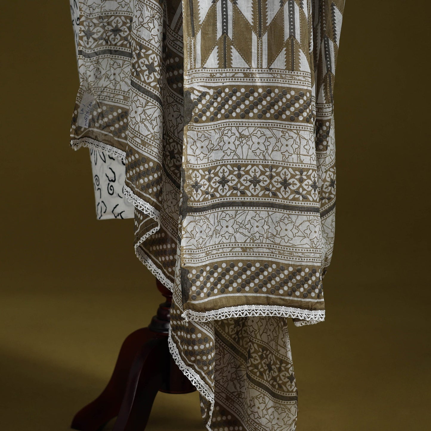 Cotton jaipur printed dupatta 30 - handcrafted