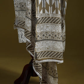 Cotton jaipur printed dupatta 30 - handcrafted