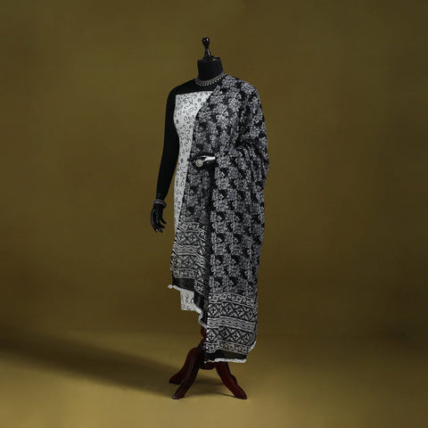 Cotton jaipur printed dupatta 31 - handcrafted