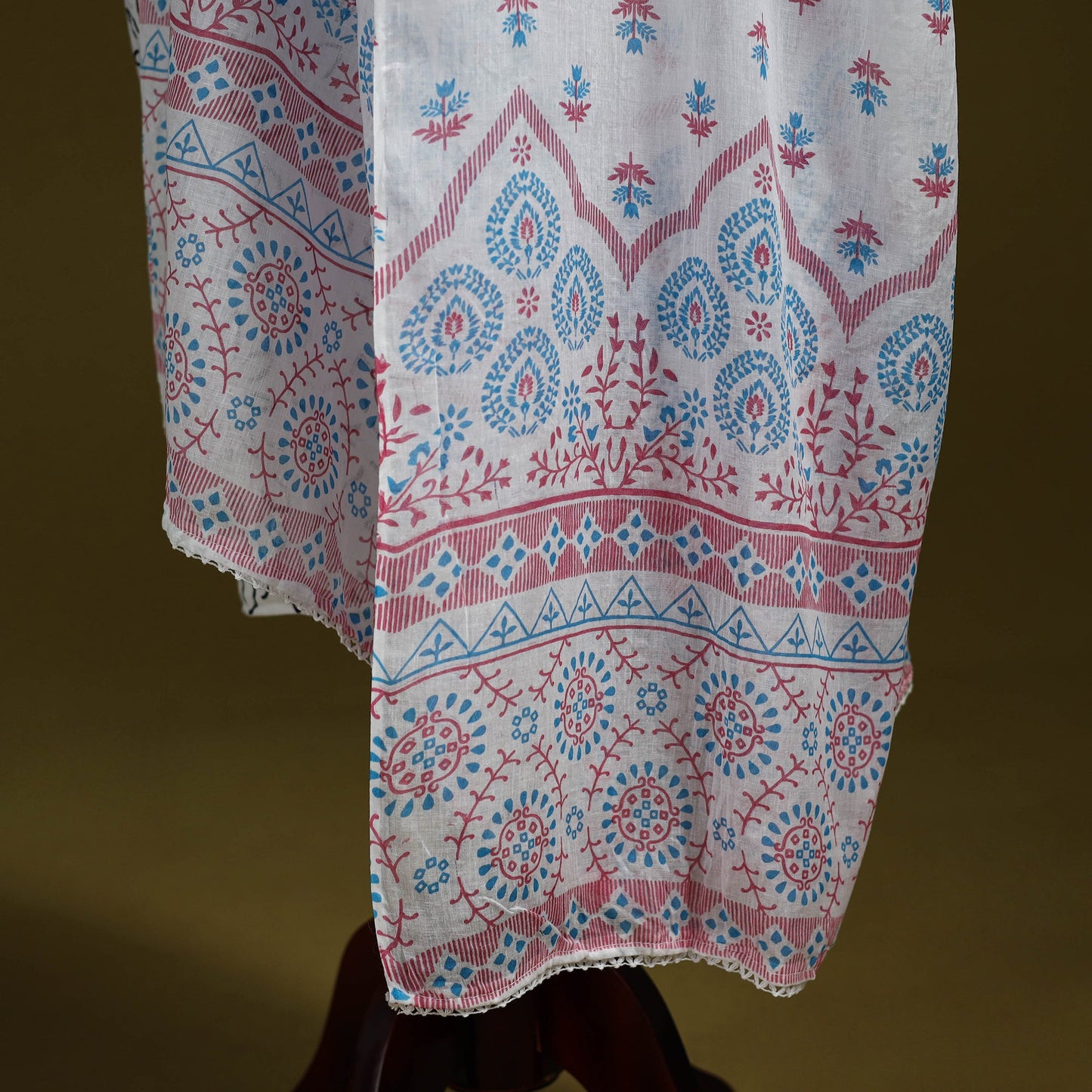 Cotton jaipur printed dupatta 34 - handcrafted