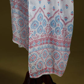 Cotton jaipur printed dupatta 34 - handcrafted