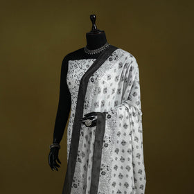 Cotton jaipur printed dupatta 36 - handcrafted