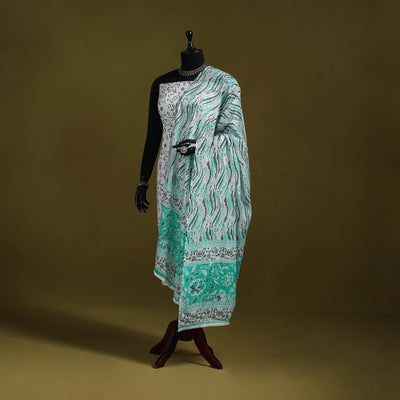 Cotton jaipur printed dupatta 38 - handcrafted