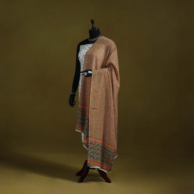 Cotton jaipur printed dupatta 42 - handcrafted