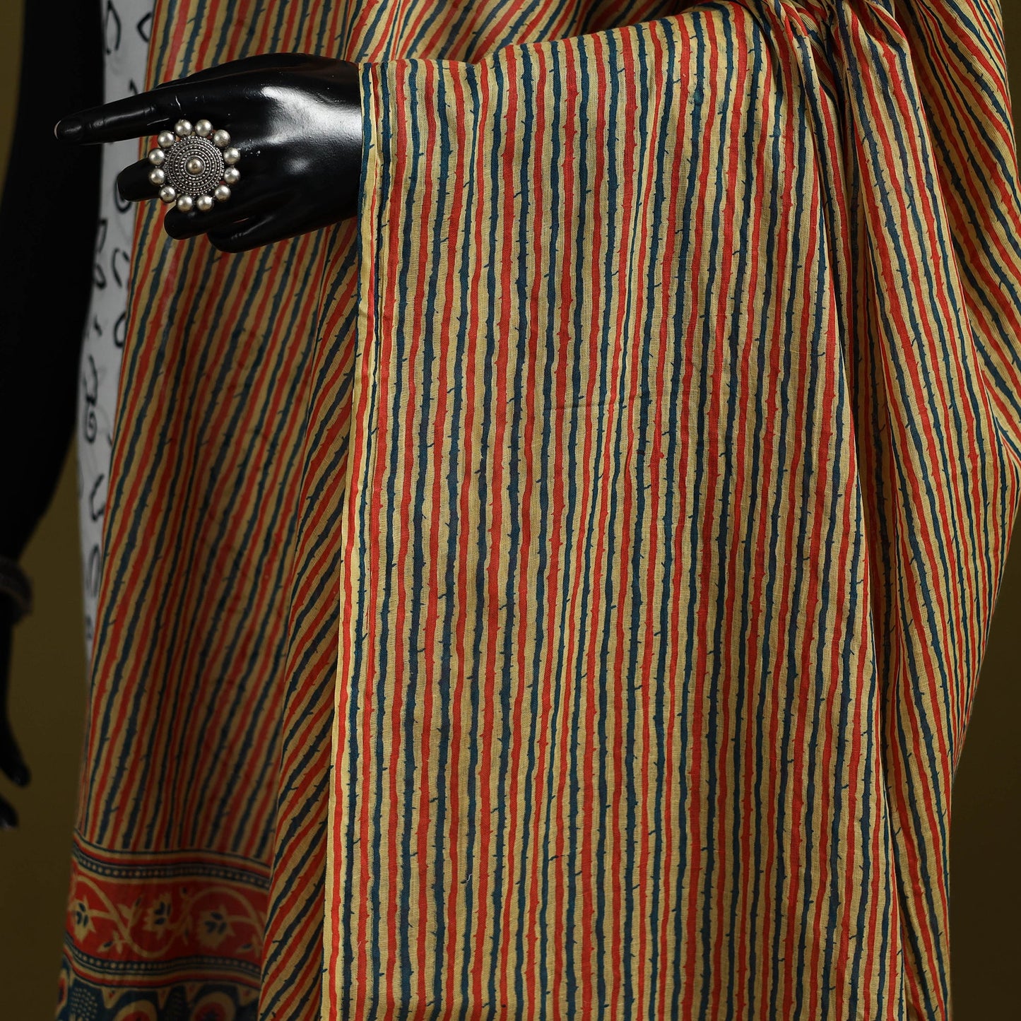 Cotton jaipur printed dupatta 42 - handcrafted