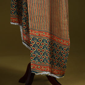 Cotton jaipur printed dupatta 42 - handcrafted