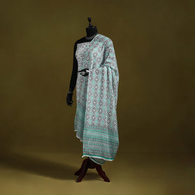 Cotton jaipur printed dupatta 43 - handcrafted