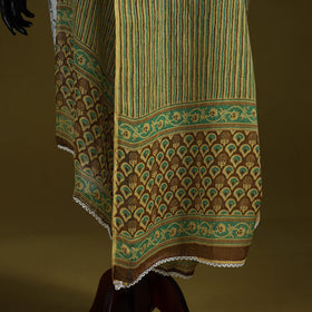 Cotton jaipur printed dupatta 45 - handcrafted