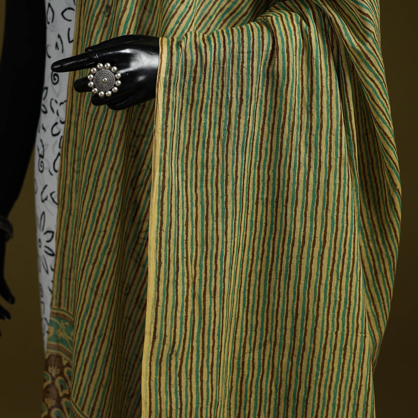 Cotton jaipur printed dupatta 45 - handcrafted