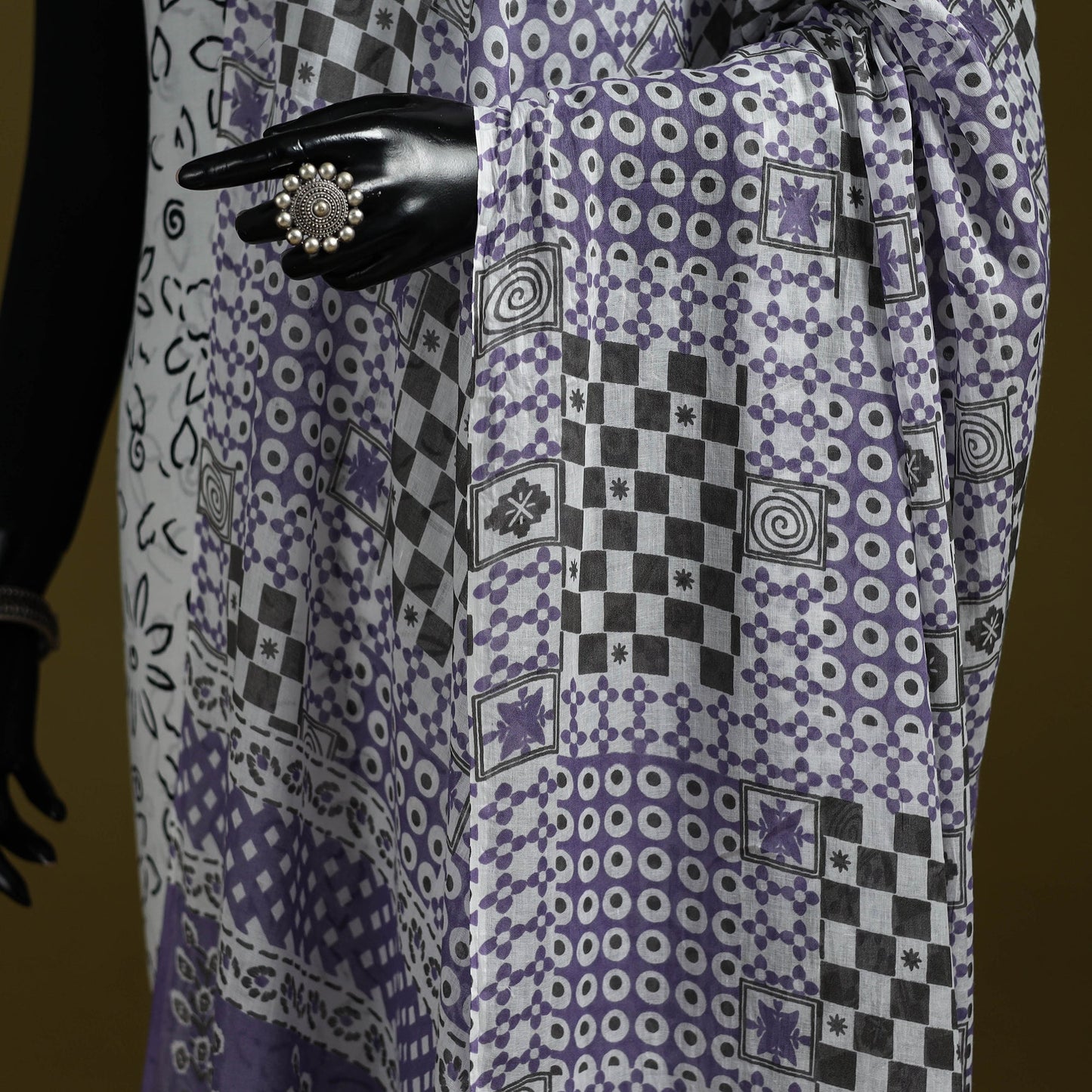 Cotton jaipur printed dupatta 46 - handcrafted