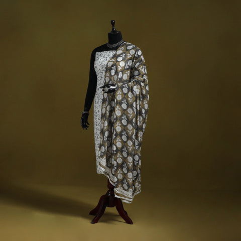 Cotton jaipur printed dupatta 47 - handcrafted