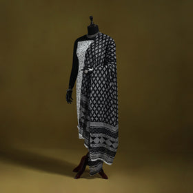 Cotton jaipur printed dupatta 48 - handcrafted