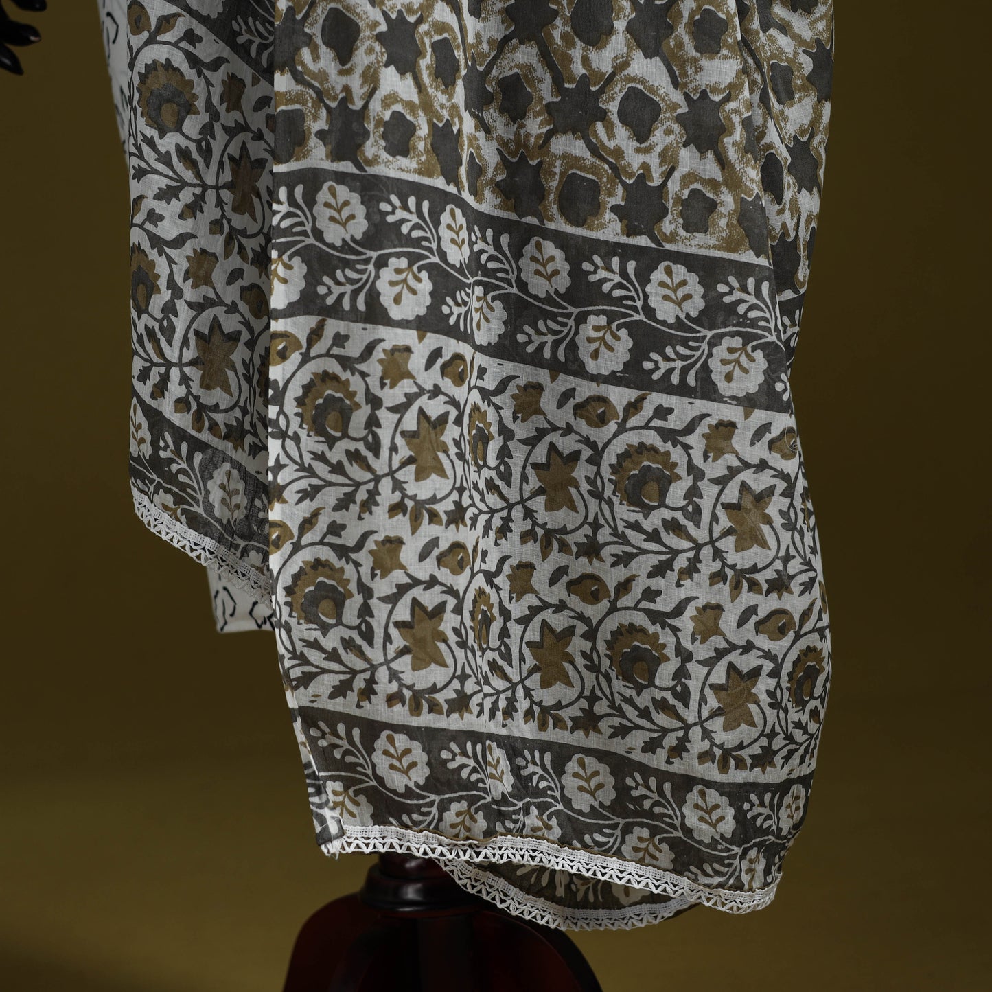 Cotton jaipur printed dupatta 49 - handcrafted