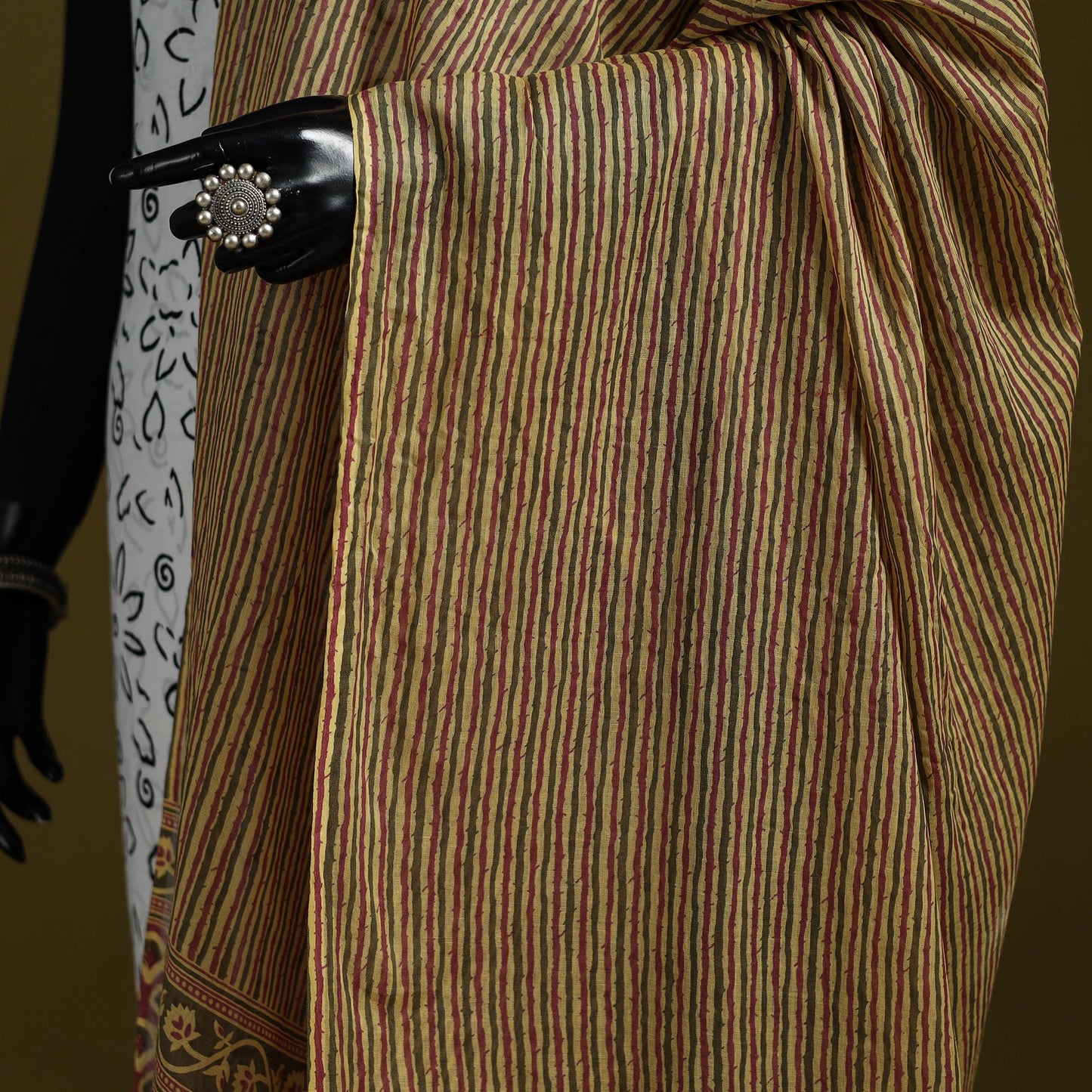 Cotton jaipur printed dupatta 50 - handcrafted