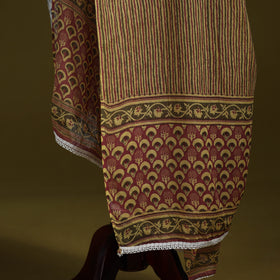 Cotton jaipur printed dupatta 50 - handcrafted