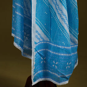 Cotton jaipur printed dupatta 52 - handcrafted