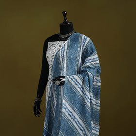 Cotton jaipur printed dupatta 53 - handcrafted