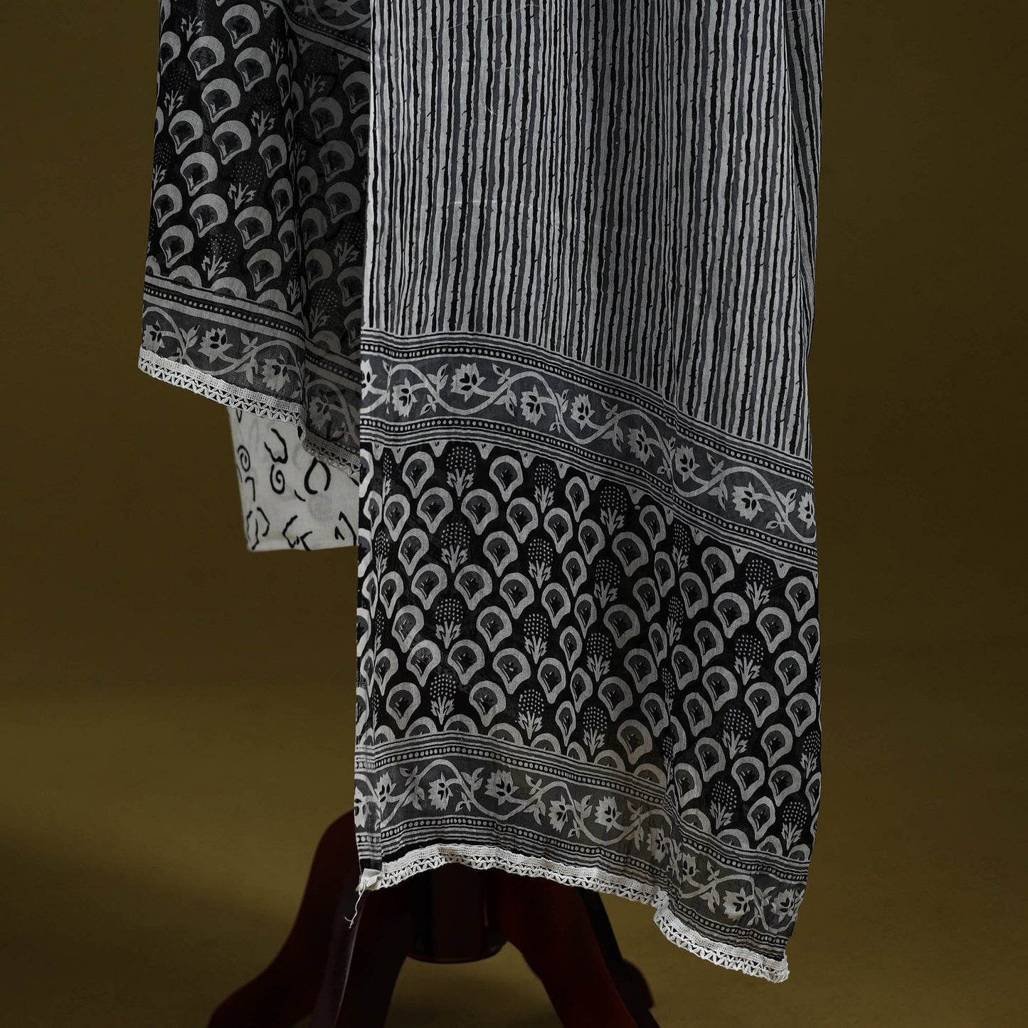 Cotton jaipur printed dupatta 54 - handcrafted