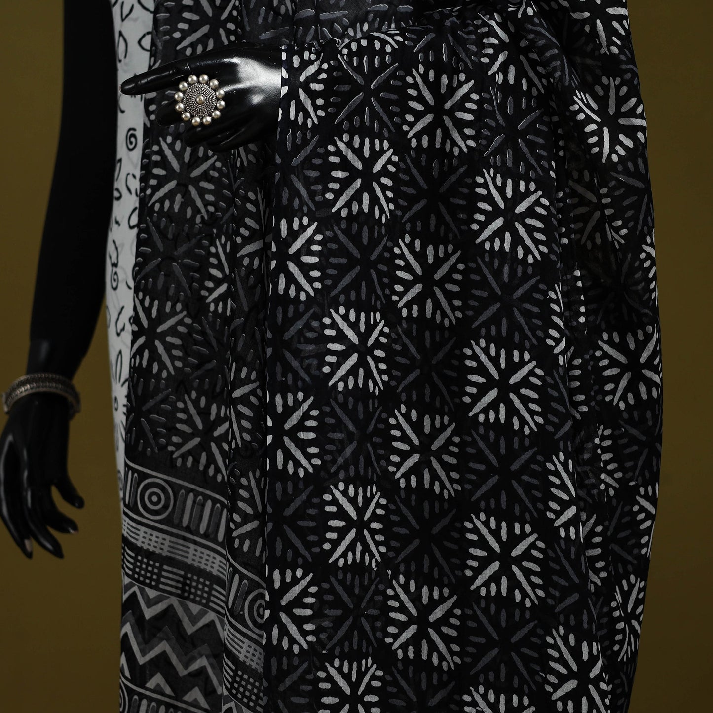 Cotton jaipur printed dupatta 56 - handcrafted