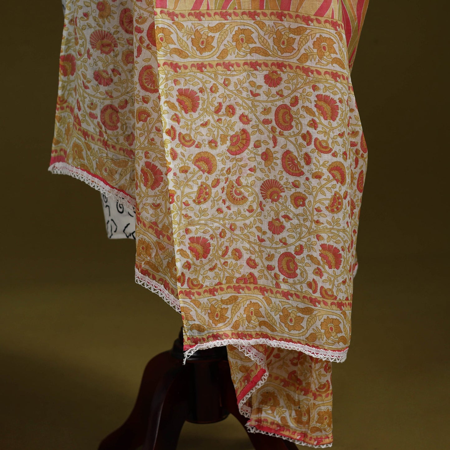 Cotton jaipur printed dupatta 60 - handcrafted