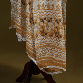 Cotton jaipur printed dupatta 62 - handcrafted