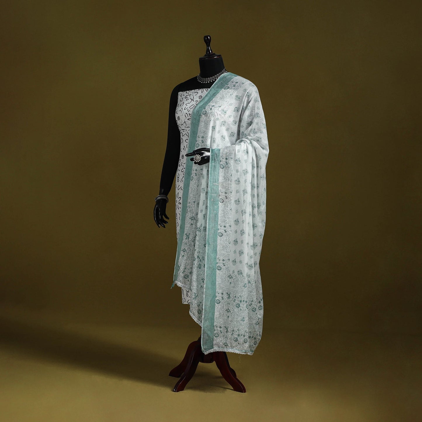 Cotton jaipur printed dupatta 65 - handcrafted