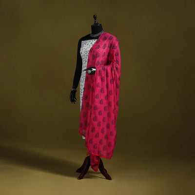 Cotton jaipur printed dupatta 68 - handcrafted