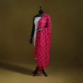 Cotton jaipur printed dupatta 68 - handcrafted