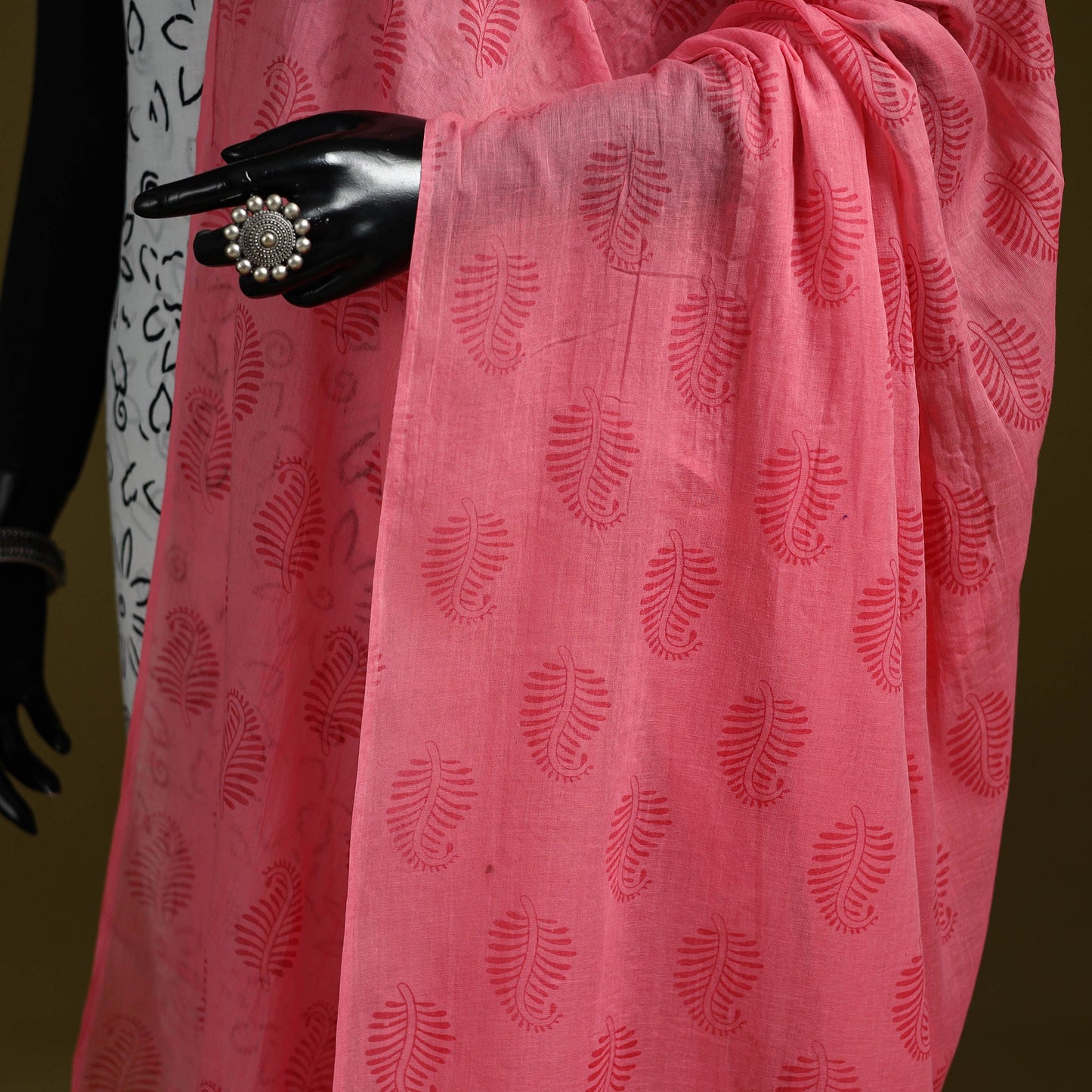 Cotton jaipur printed dupatta 70 - handcrafted