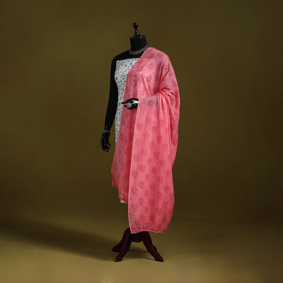 Cotton jaipur printed dupatta 70 - handcrafted
