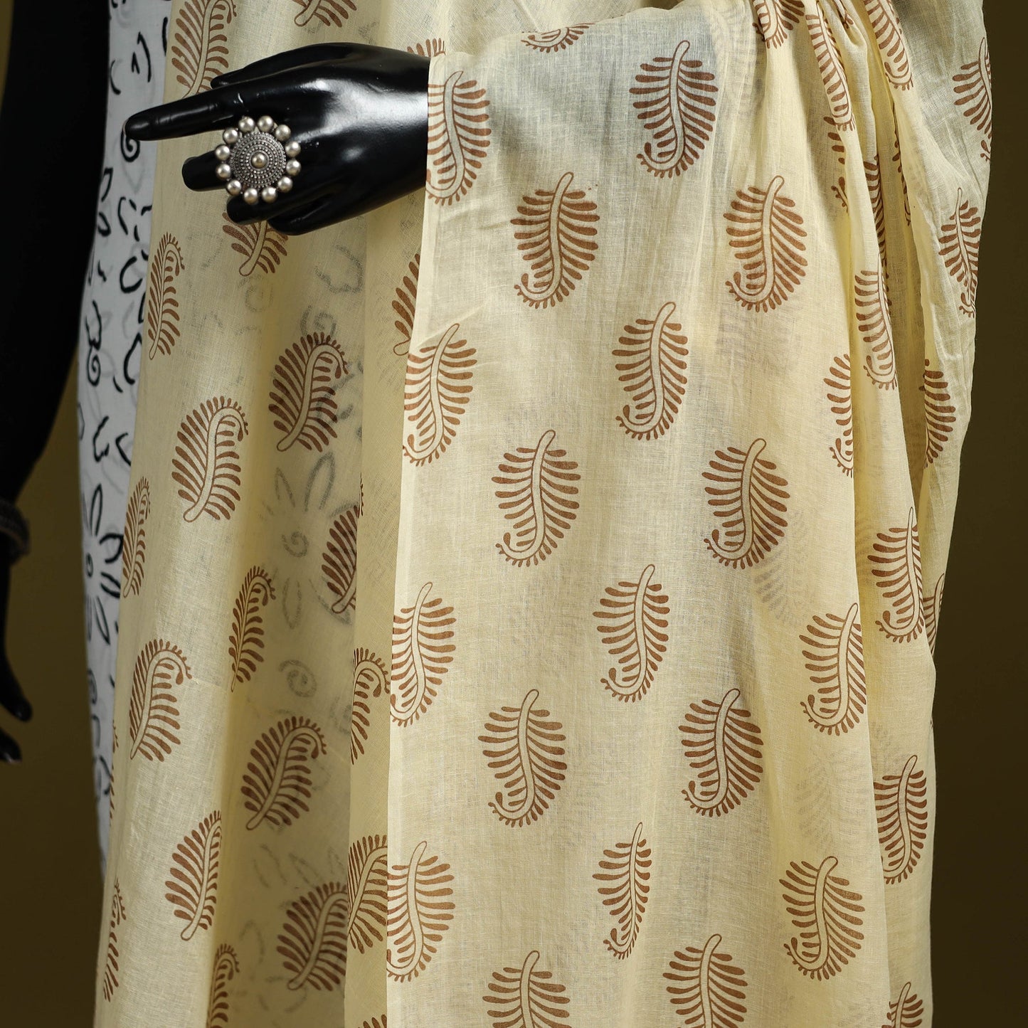 Cotton jaipur printed dupatta 72 - handcrafted