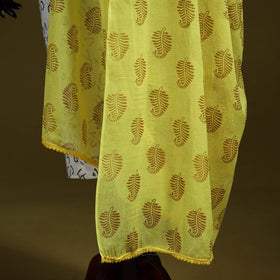 Cotton jaipur printed dupatta 73 - handcrafted