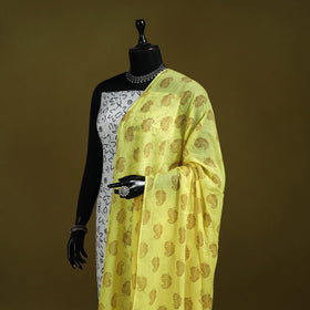 Cotton jaipur printed dupatta 73 - handcrafted