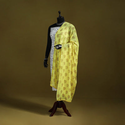 Cotton jaipur printed dupatta 73 - handcrafted