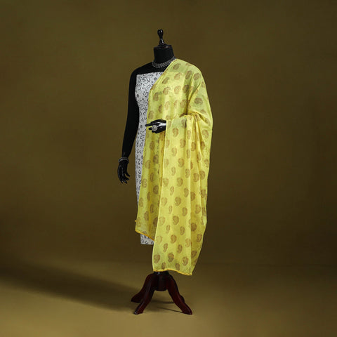 Cotton jaipur printed dupatta 73 - handcrafted