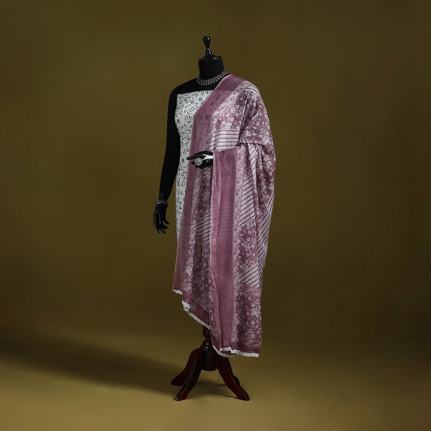 Cotton jaipur printed dupatta 74 - handcrafted