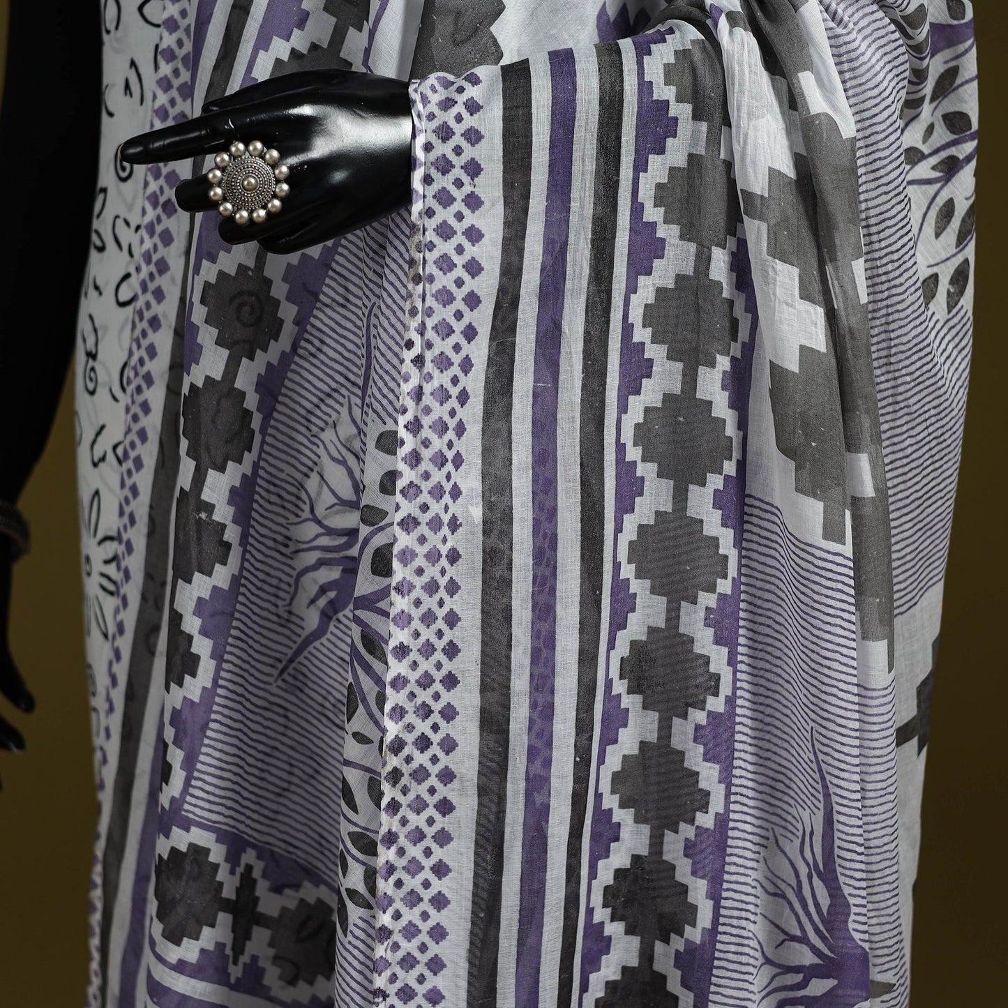 Cotton jaipur printed dupatta 75 - handcrafted