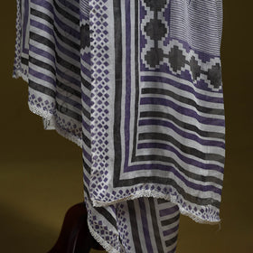 Cotton jaipur printed dupatta 75 - handcrafted