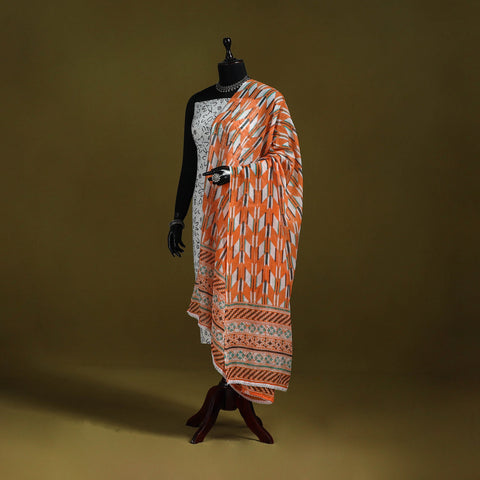 Cotton jaipur printed dupatta 78 - handcrafted