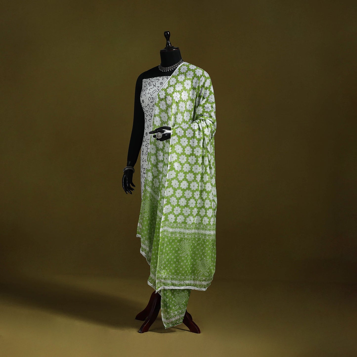 Cotton jaipur printed dupatta 80 - handcrafted
