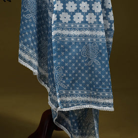 Cotton jaipur printed dupatta 81 - handcrafted