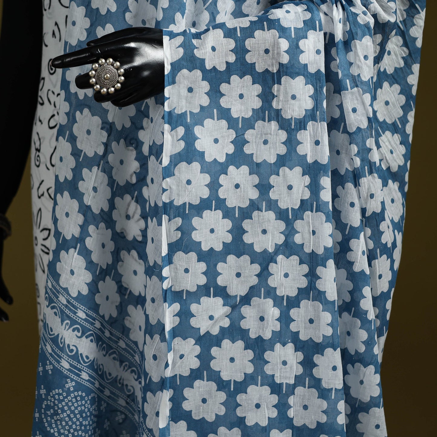 Cotton jaipur printed dupatta 81 - handcrafted