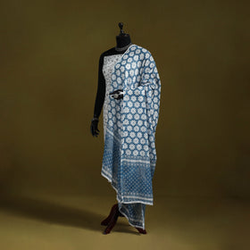 Cotton jaipur printed dupatta 81 - handcrafted